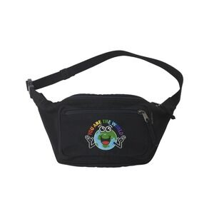 BALENCIAGA YOU ARE THE WORLD Waist Bag Body Black Nylon